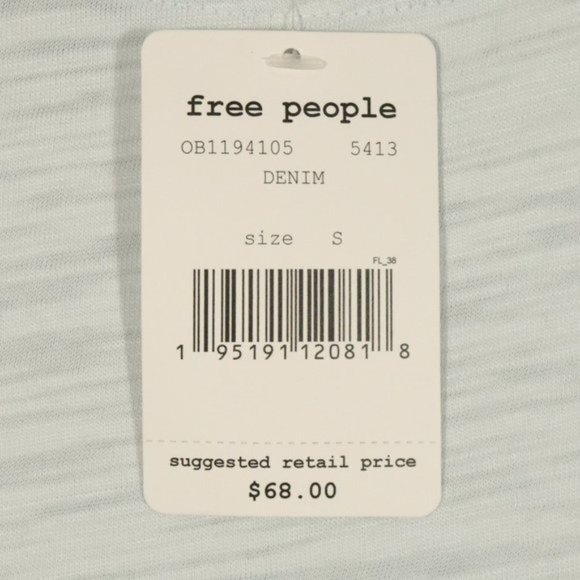 NWT Free People X Revolve Natasha Top in Denim - Picture 10 of 14